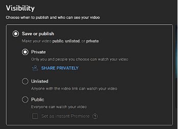 private video watch youtube